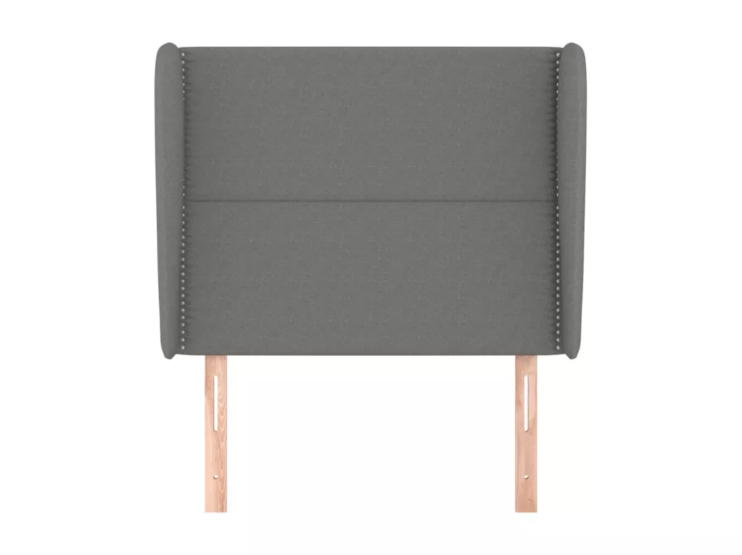 Kauf Unique Kopfteil mit Ohren Dunkelgrau 103x23x118/128 cm Stoff Blitzangebot