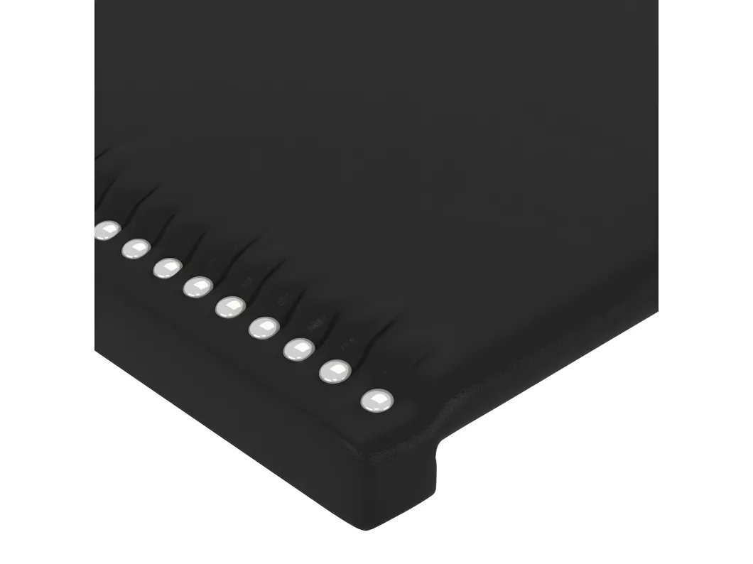 Kauf Unique LED Kopfteil Schwarz 183x16x78/88 cm Kunstleder Neuheiten