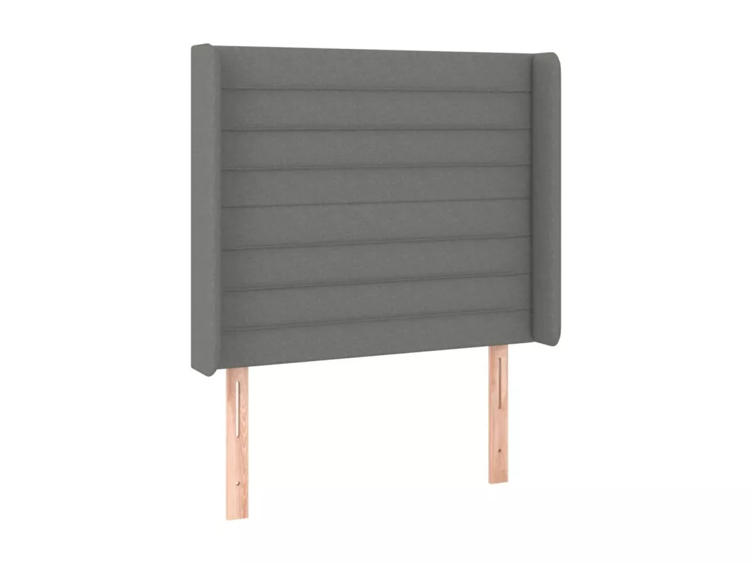 Kauf Unique LED Kopfteil Dunkelgrau 103x16x118/128 cm Stoff Saisonale Angebote