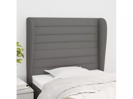 Kauf Unique Kopfteil mit Ohren Dunkelgrau 103x23x118/128 cm Stoff