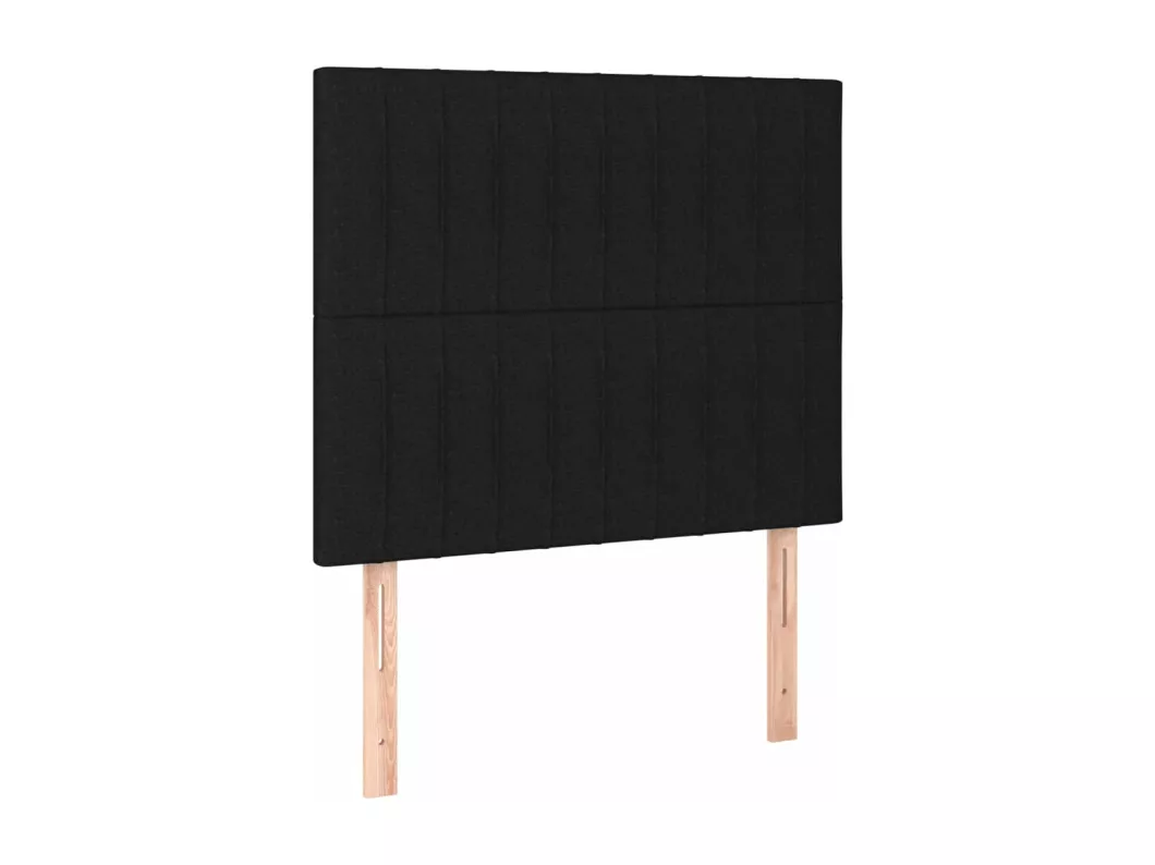 Kauf Unique LED Kopfteil Schwarz 100x5x118/128 cm Stoff Wochenangebot