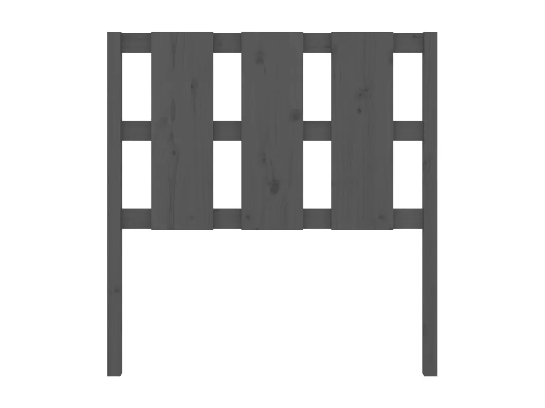 Kauf Unique Kopfteil Grau 105,5x4x100 cm Massivholz Kiefer Kostenlose Rückgabe