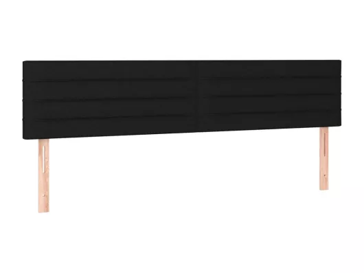 Kauf Unique LED Kopfteil Schwarz 200x5x78/88 cm Stoff Letzte 2 Tage