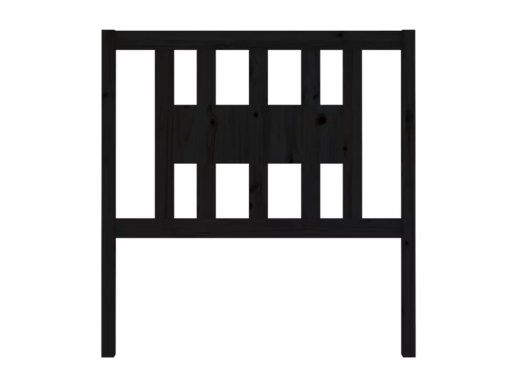 Kauf Unique Kopfteil Schwarz 96x4x100 cm Massivholz Kiefer Bis zu 50% Rabatt