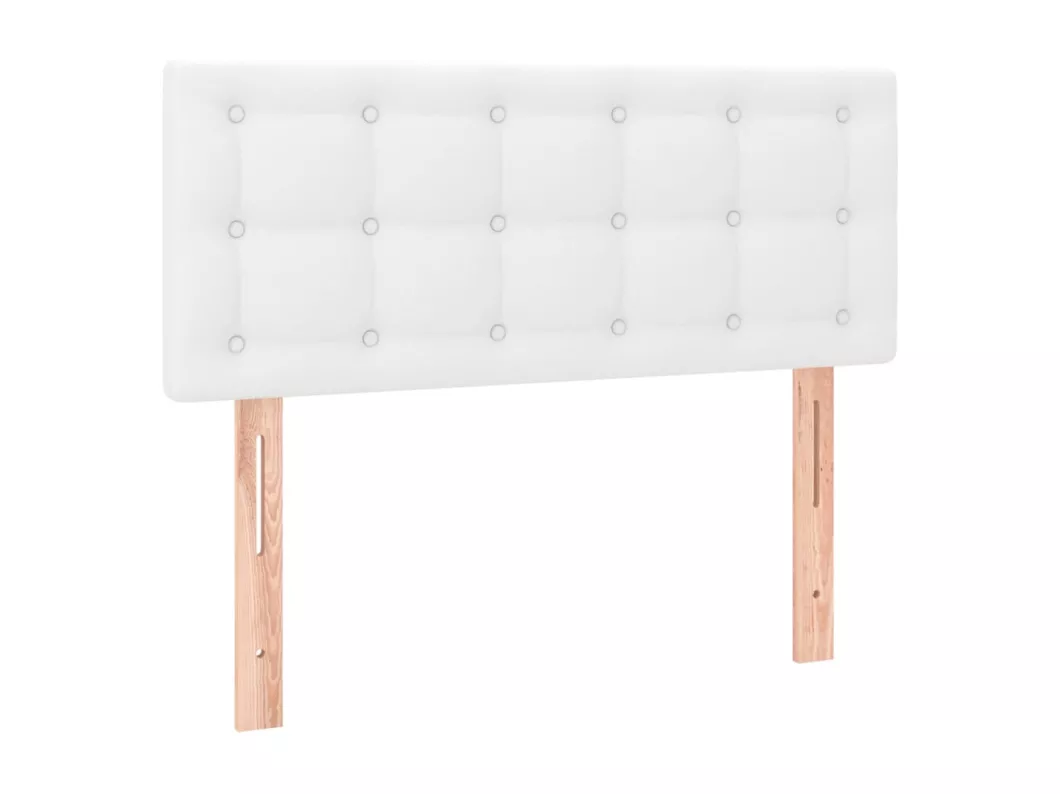 Kauf Unique LED Kopfteil Weiß 100x5x78/88 cm Kunstleder Bis zu 60% Rabatt