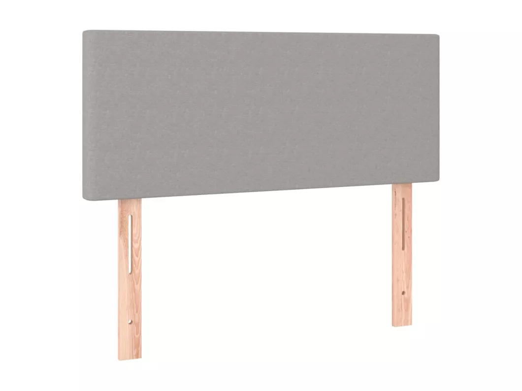 Kauf Unique LED Kopfteil Hellgrau 100x5x78/88 cm Stoff Bis zu 65% Rabatt