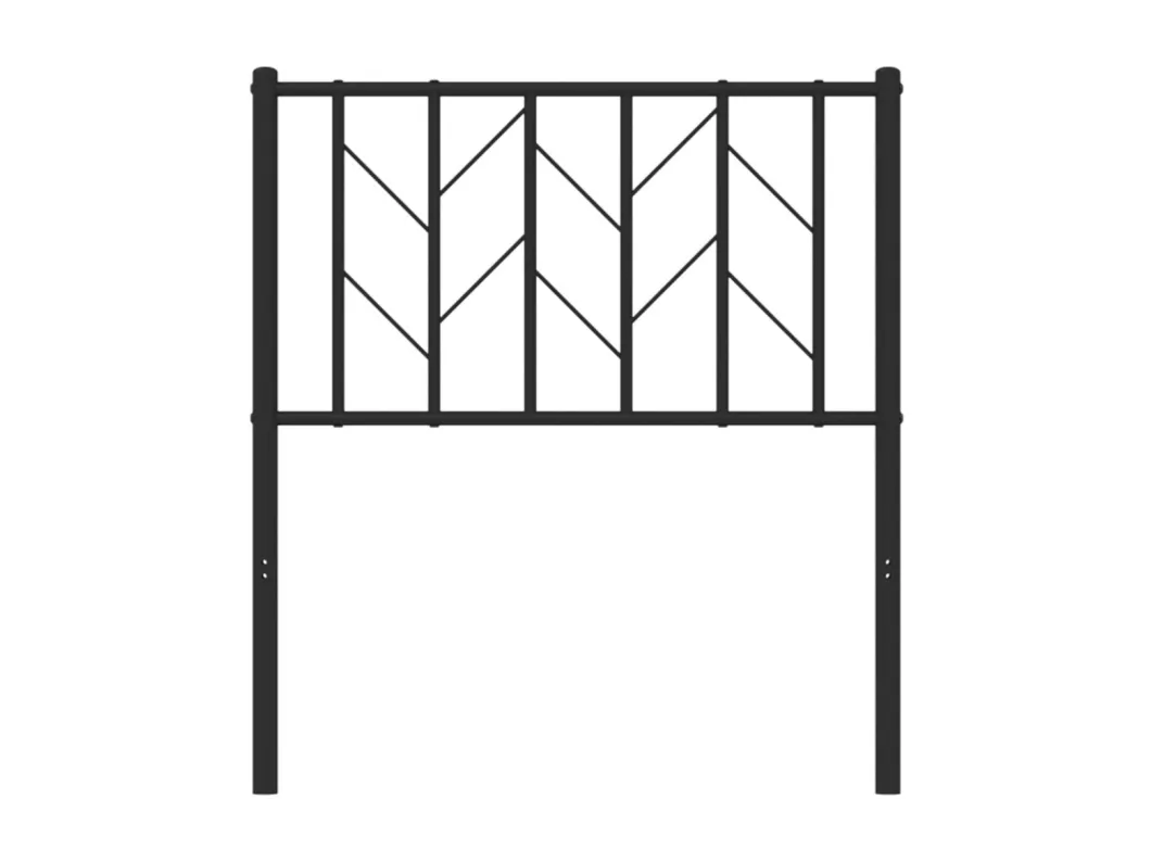 Kauf Unique Kopfteil Metall Schwarz 75 cm Sonderangebot der Fabrik