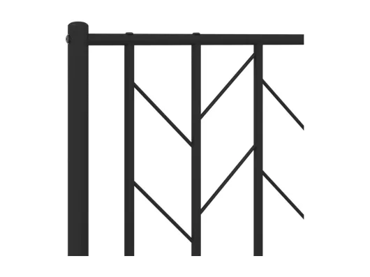 Kauf Unique Kopfteil Metall Schwarz 75 cm Sonderangebot der Fabrik