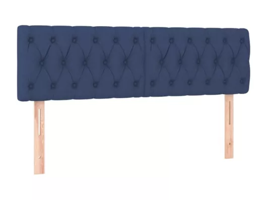 Kauf Unique LED Kopfteil Blau 160x7x78/88 cm Stoff Bis zu 55% Rabatt