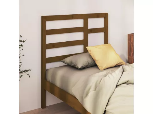 Kauf Unique Bett-Kopfteil Honigbraun 96x4x104 cm Massivholz Kiefer Super Rabatt