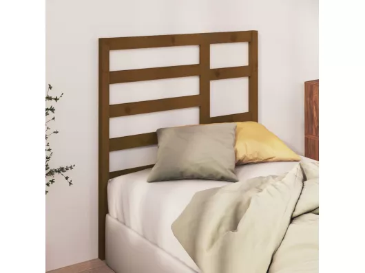 Kauf Unique Bett-Kopfteil Honigbraun 96x4x104 cm Massivholz Kiefer Super Rabatt