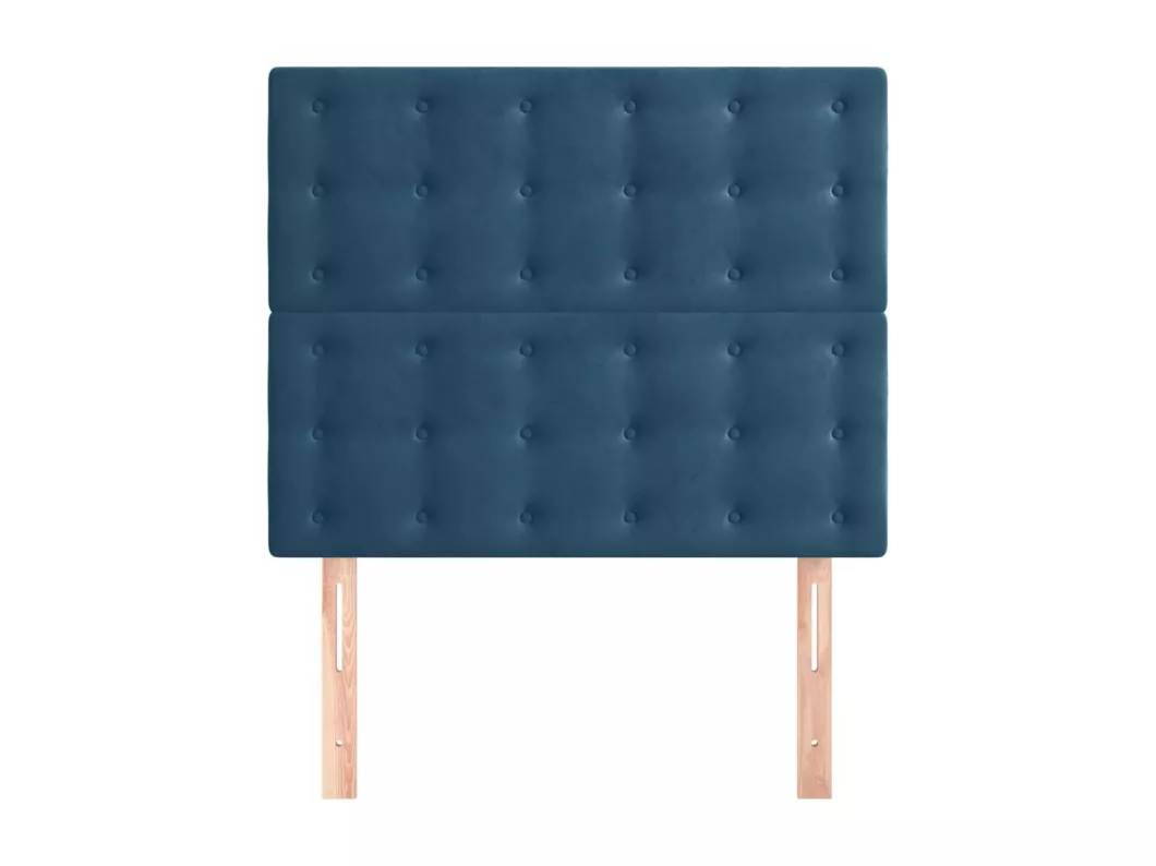 Kauf Unique Kopfteile 2 Stk. Dunkelblau 90x5x78/88 cm Samt Angebote