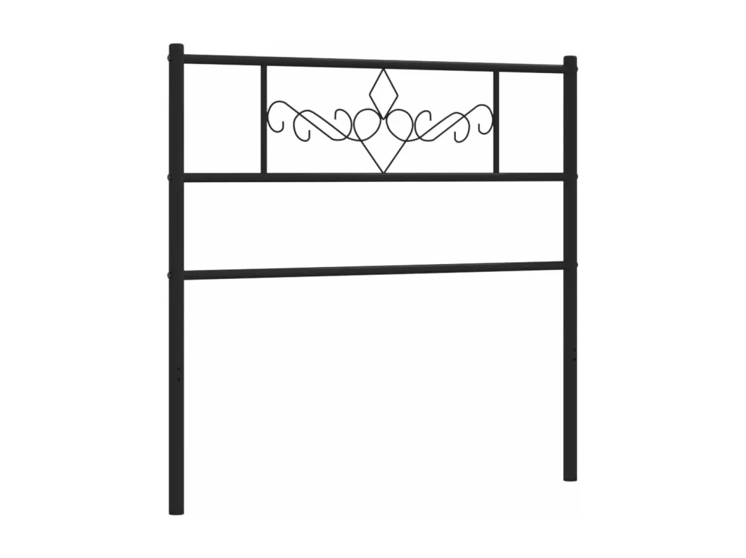 Kauf Unique Kopfteil Metall Schwarz 80 cm Flash Sale