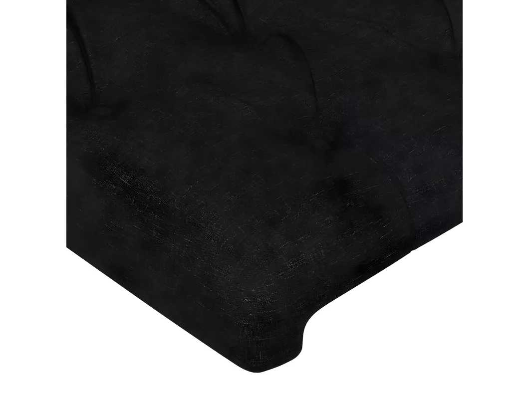 Kauf Unique LED Kopfteil Schwarz 144x7x118/128 cm Stoff Online Shopping