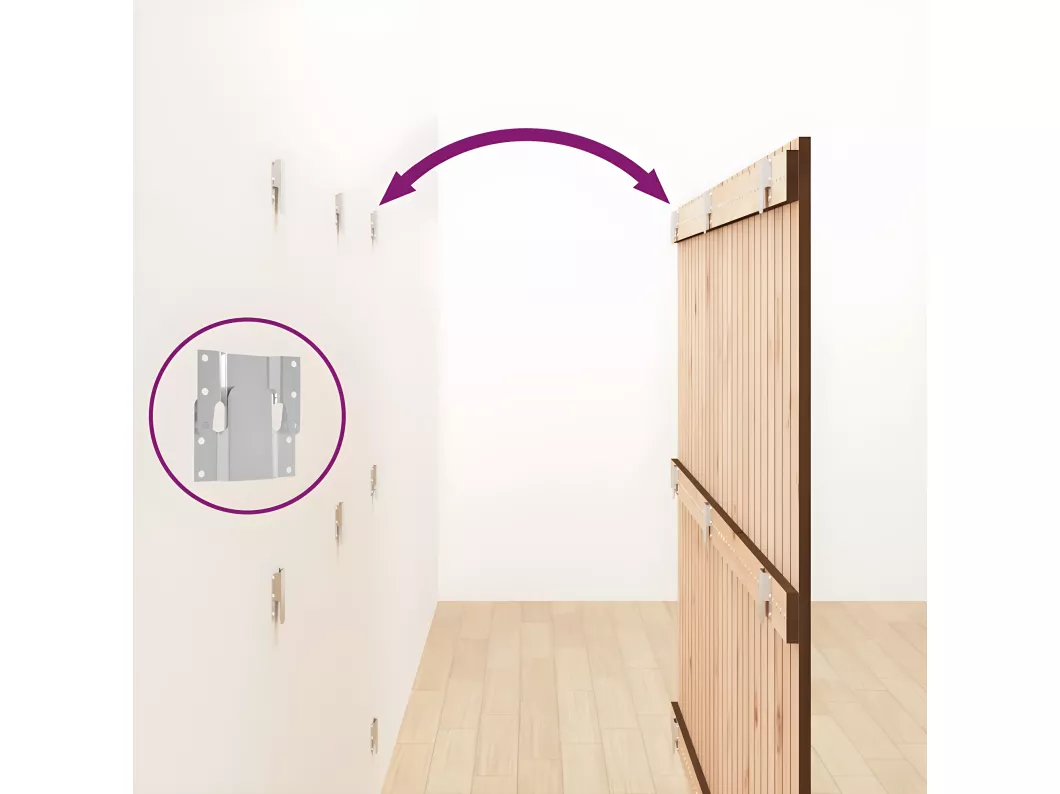 Kauf Unique Wand-Kopfteil Honigbraun 159,5x3x110 cm Massivholz Kiefer Cyber Monday
