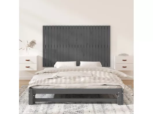 Kauf Unique Wand-Kopfteil Grau 147x3x90 cm Massivholz Kiefer Jubiläumsangebot