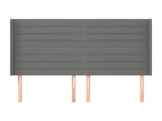 Kauf Unique Kopfteil mit Ohren Dunkelgrau 163x16x118/128 cm Stoff Neueste Mode