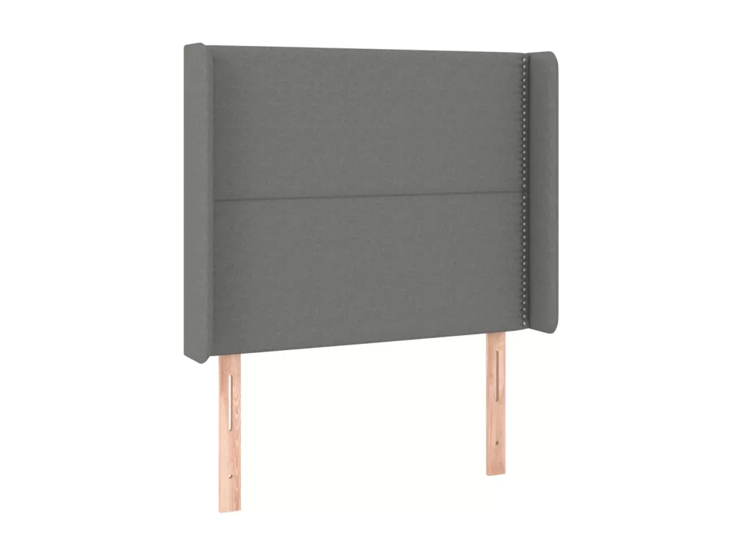 Kauf Unique LED Kopfteil Dunkelgrau 93x16x118/128 cm Stoff Online Outlet