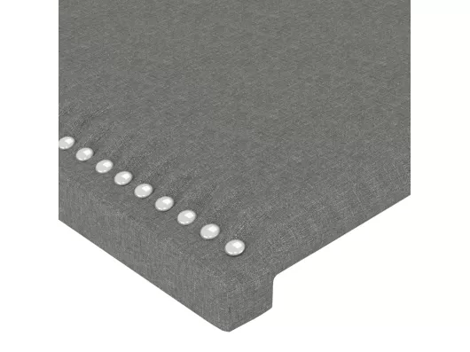 Kauf Unique LED Kopfteil Dunkelgrau 93x16x118/128 cm Stoff Online Outlet