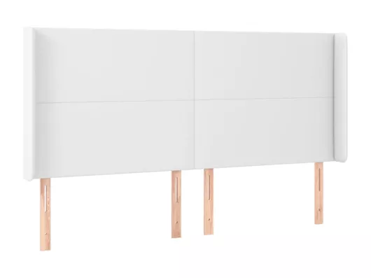 Kauf Unique LED Kopfteil Weiß 203x16x118/128 cm Kunstleder Zeitlich begrenztes Angebot