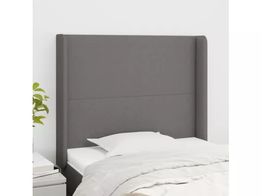 Kauf Unique Kopfteil mit Ohren Dunkelgrau 93x16x118/128 cm Stoff