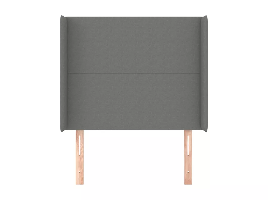 Kauf Unique Kopfteil mit Ohren Dunkelgrau 93x16x118/128 cm Stoff Exklusive Angebote