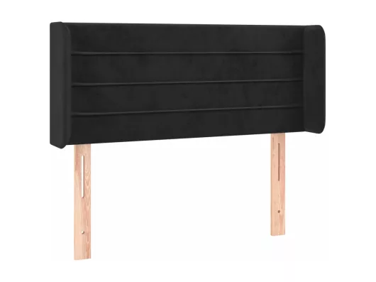 Kauf Unique LED Kopfteil Schwarz 93x16x78/88 cm Samt Neuheiten