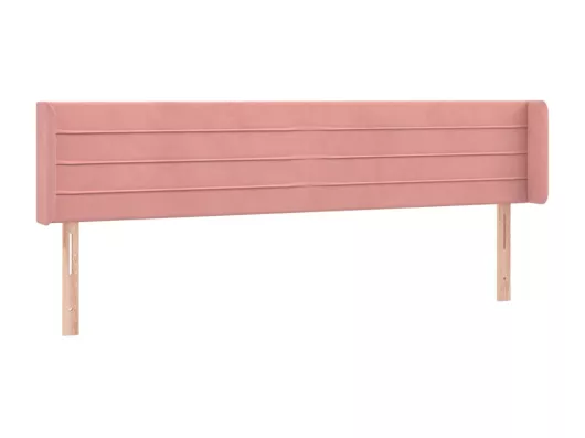 Kauf Unique LED Kopfteil Rosa 183x16x78/88 cm Samt Kauf eins, bekomm eins gratis