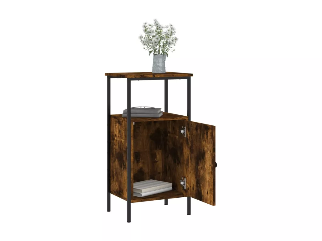 Kauf Unique Nachttisch Räuchereiche 41x31x80 cm Holzwerkstoff Tägliche Deals