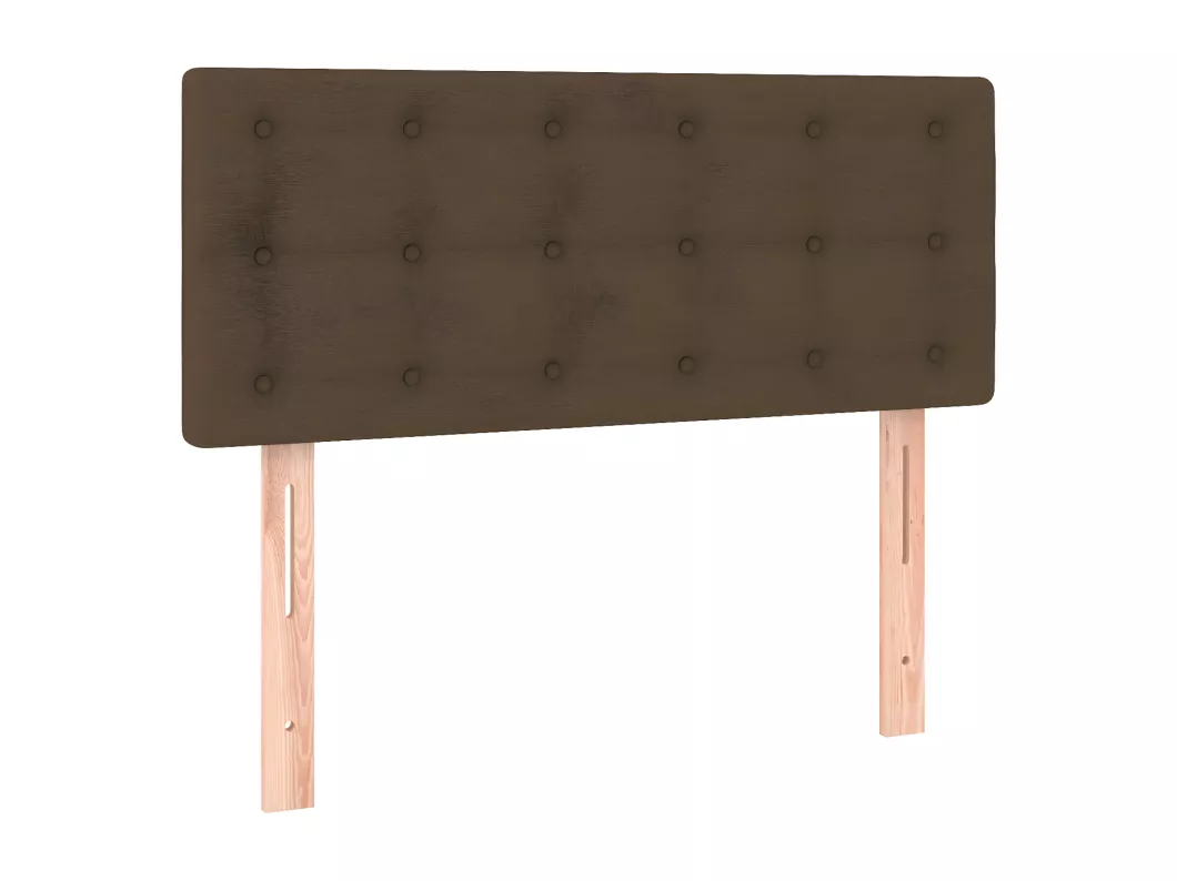 Kauf Unique LED Kopfteil Dunkelbraun 90x5x78/88 cm Stoff Sonderangebote