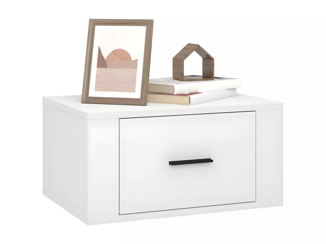 Kauf Unique Wand-Nachttisch Weiß 50x36x25 cm Super Sparpreis
