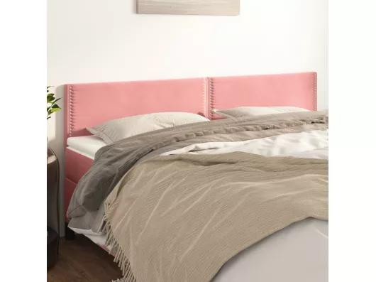 Kauf Unique Kopfteile 2 Stk. Rosa 80x5x78/88 cm Samt