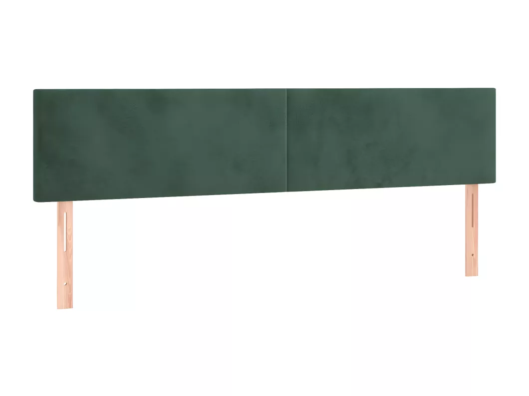 Kauf Unique LED Kopfteil Dunkelgrün 200x5x78/88 cm Samt Begrenzte Freigabe