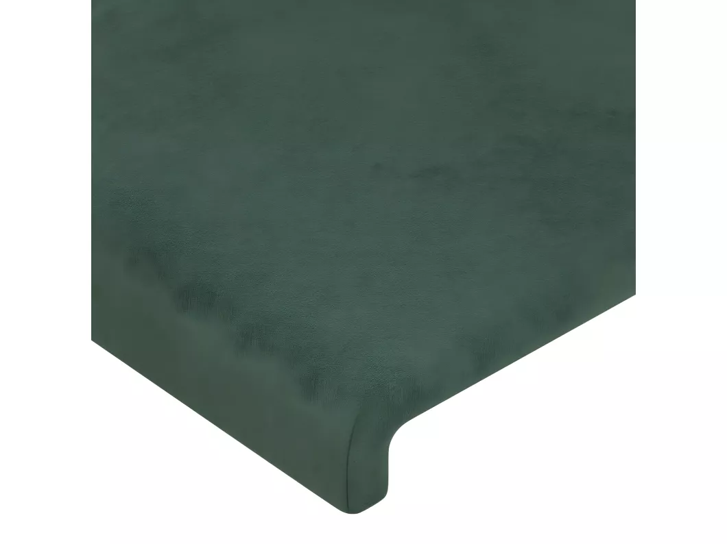 Kauf Unique LED Kopfteil Dunkelgrün 200x5x78/88 cm Samt Begrenzte Freigabe