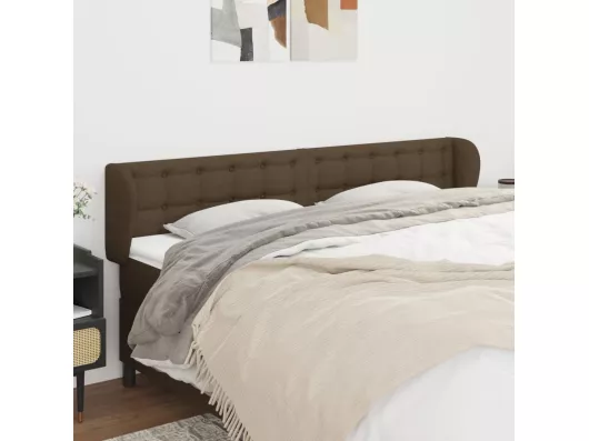 Kauf Unique Kopfteil mit Ohren Dunkelbraun 183x23x78/88 cm Stoff