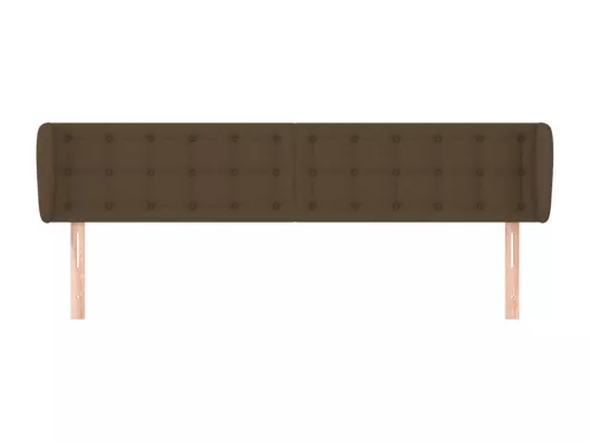 Kauf Unique Kopfteil mit Ohren Dunkelbraun 183x23x78/88 cm Stoff JETZT KAUFEN