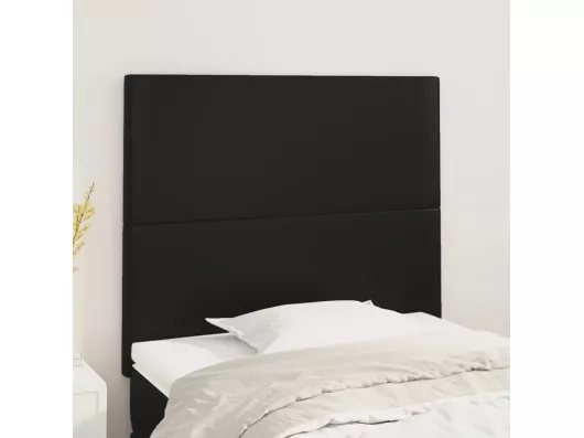 Kauf Unique Kopfteile 2 Stk. Schwarz 90x5x78/88 cm Kunstleder Nur für heute