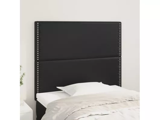 Kauf Unique Kopfteile 2 Stk. Schwarz 80x5x78/88 cm Kunstleder