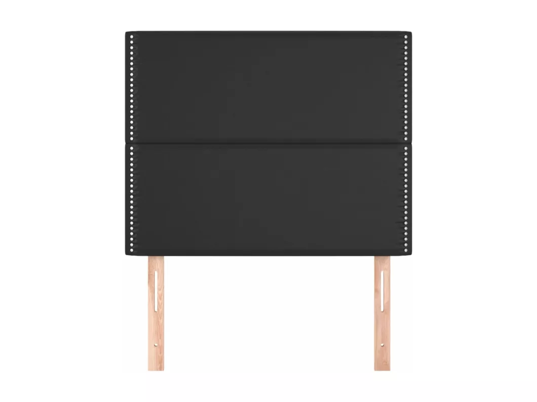 Kauf Unique Kopfteile 2 Stk. Schwarz 80x5x78/88 cm Kunstleder Bis zu 55% Rabatt
