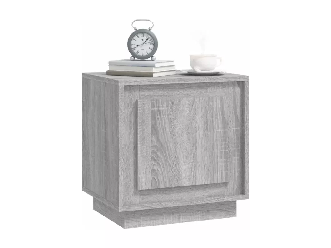 Kauf Unique Nachttisch Grau Sonoma 44x35x45 cm Holzwerkstoff Discount Store für neue Produkte