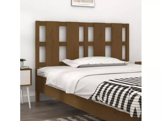 Kauf Unique Bett-Kopfteil Honigbraun 145,5x4x100 cm Massivholz Kiefer Kostenloser Versand international