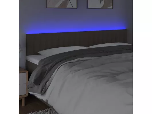 Kauf Unique LED Kopfteil Taupe 160x5x78/88 cm Stoff Begrenzt auf 3 Tage