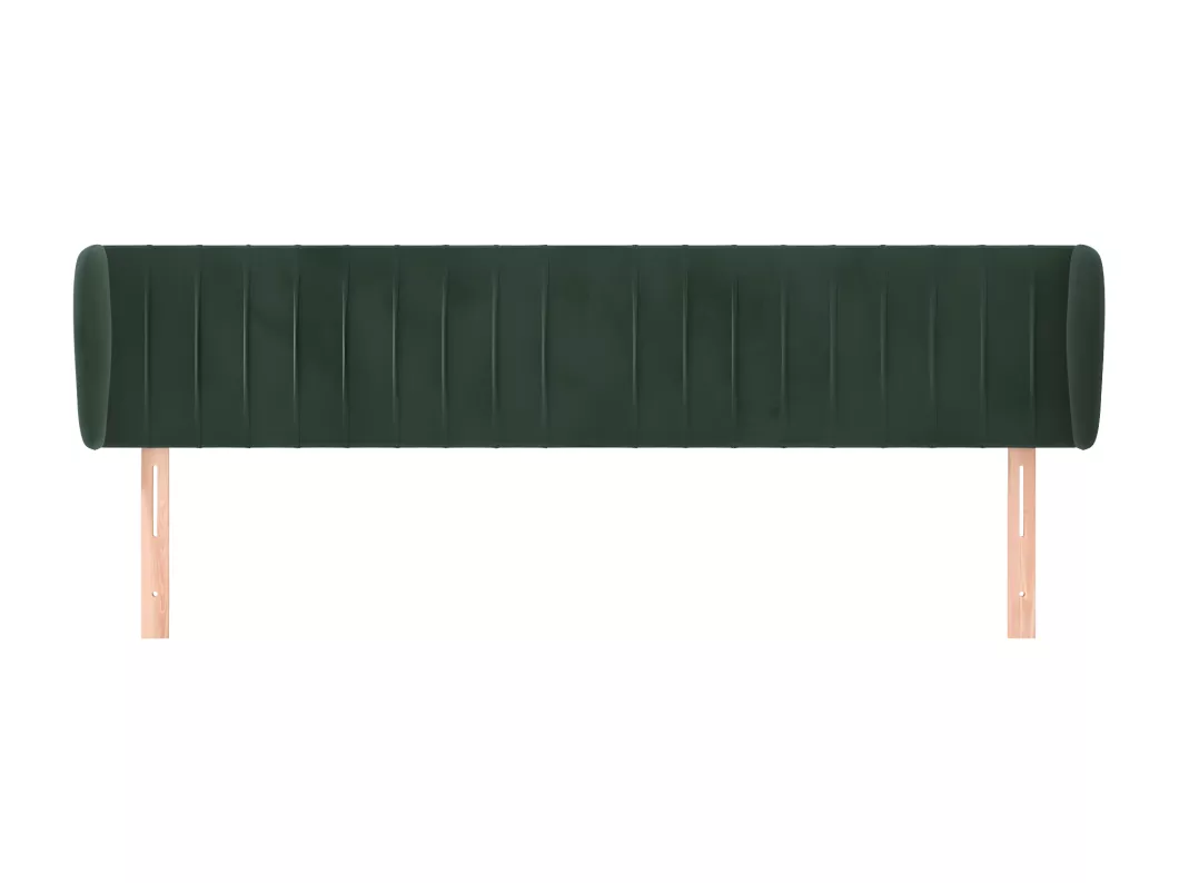 Kauf Unique Kopfteil mit Ohren Dunkelgrün 203x23x78/88 cm Samt Speichern exportieren