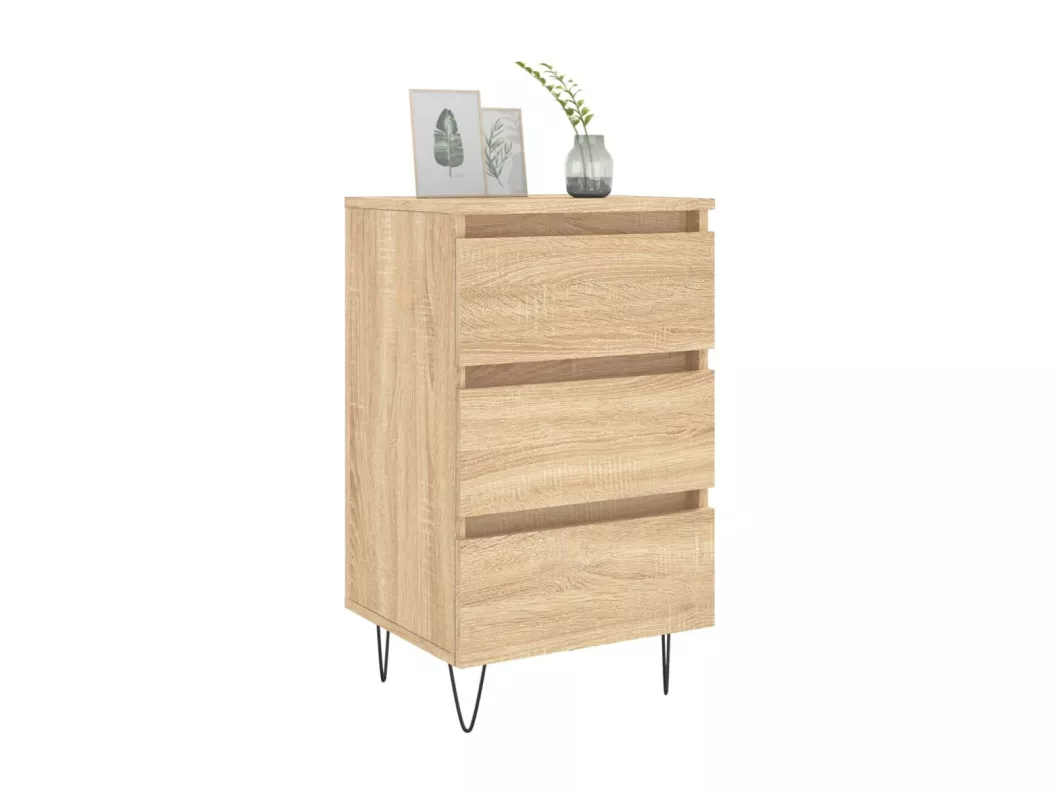 Kauf Unique Nachttische 2 Stk. Sonoma-Eiche 40x35x69 cm Holzwerkstoff Outlet
