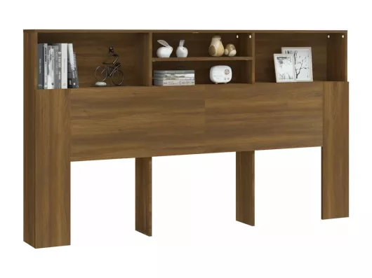 Kauf Unique Kopfteil mit Ablagen Braun Eichen-Optik 180x19x103,5 cm Schlussverkauf