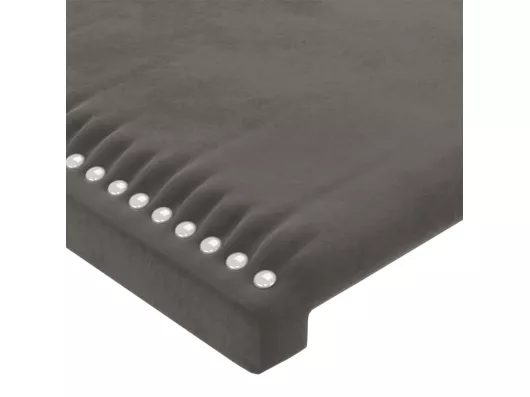 Kauf Unique Kopfteil mit Ohren Dunkelgrau 203x16x78/88 cm Samt Fabrikverkauf