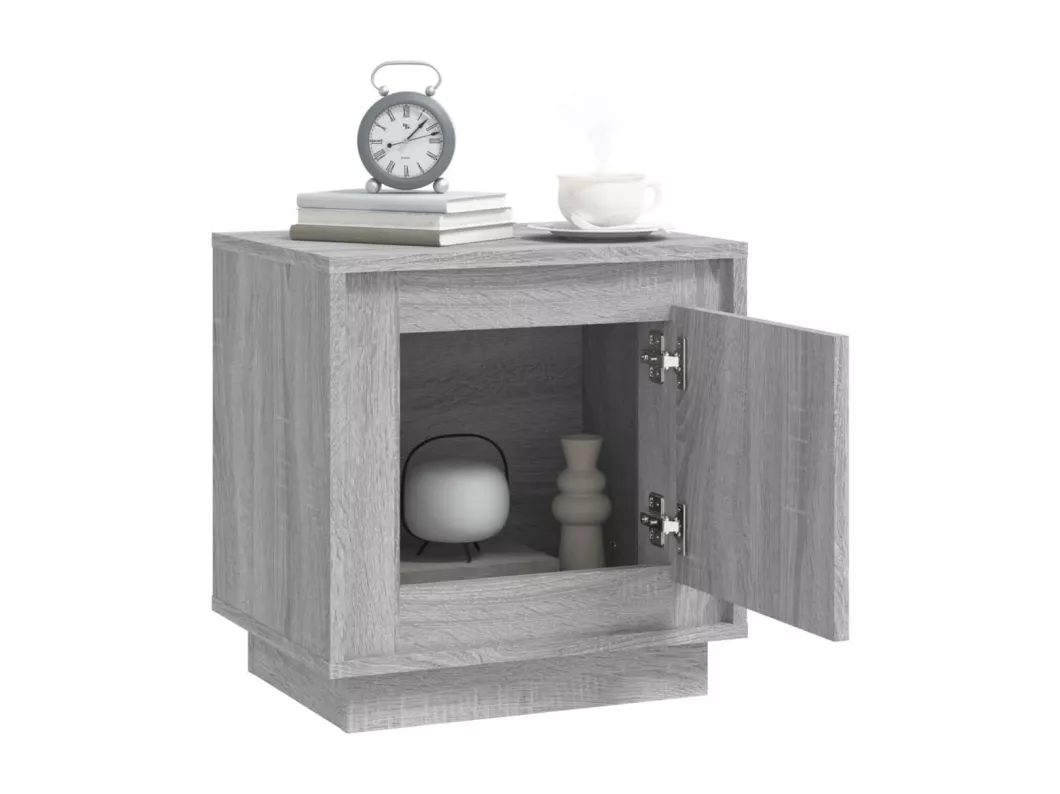 Kauf Unique Nachttische 2 Stk. Grau Sonoma 44x35x45 cm Holzwerkstoff Meist gekauft