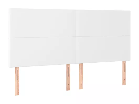 Kauf Unique LED Kopfteil Weiß 160x5x118/128 cm Kunstleder Blitzverkäufe