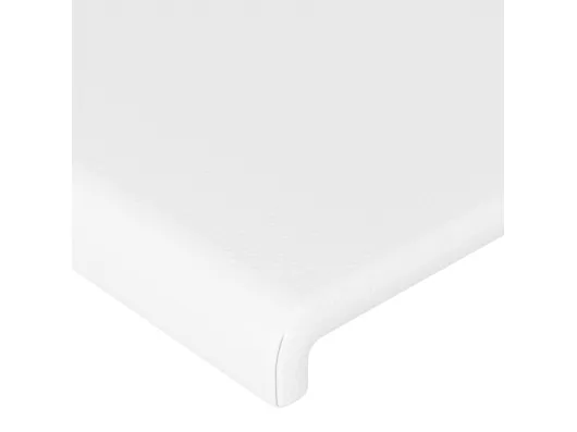 Kauf Unique LED Kopfteil Weiß 160x5x118/128 cm Kunstleder Blitzverkäufe