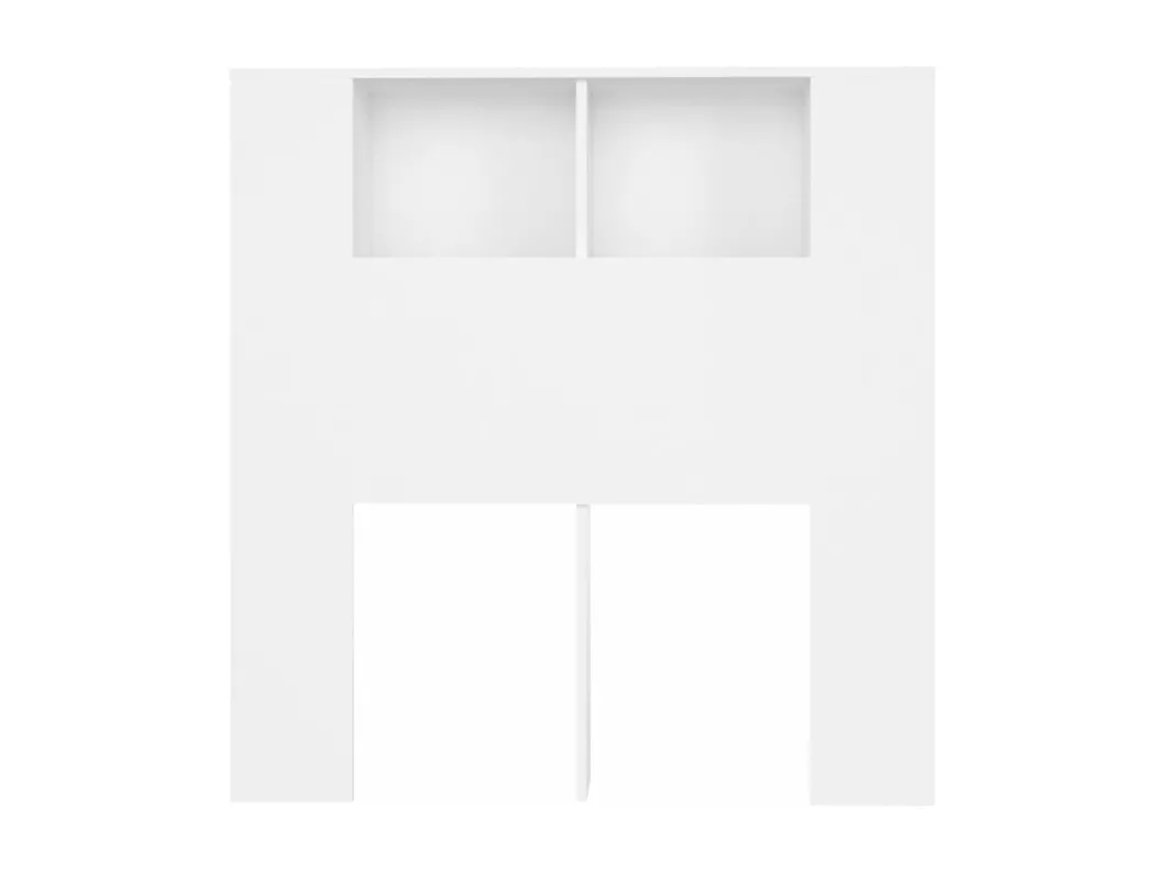 Kauf Unique Kopfteil mit Ablagen Weiß 100x18,5x104,5 cm Fabrikpreis